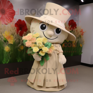 Beige Bouquet Of Flowers...