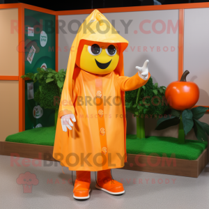 Orange Pepper maskot drakt...