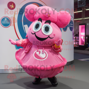 Lyserød gulasch maskot...