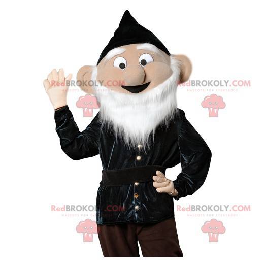 Mascot elderly man with a beautiful white beard - Redbrokoly.com