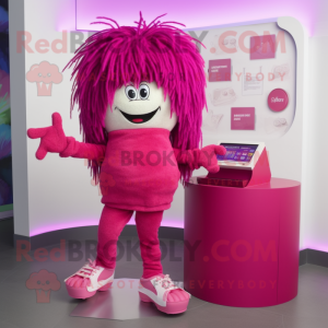 Magenta Candy Box maskot...