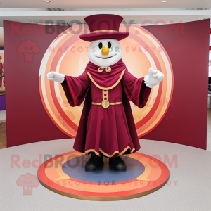 Maroon Ring Master maskot...