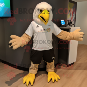 Tan Bald Eagle maskot...