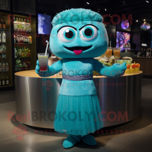 Cyan Ramen mascotte kostuum...