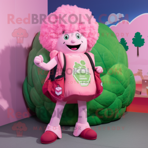 Roze Broccoli mascotte...