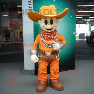 Orange Cowboy mascotte...