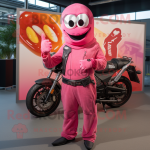 Pink Currywurst maskot...