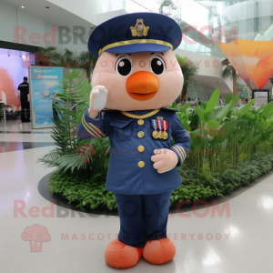 Peach Navy Soldier maskot...