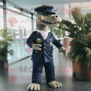 Navy Crocodile mascotte...