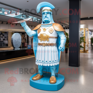 Błękitny rzymski żołnierz w...