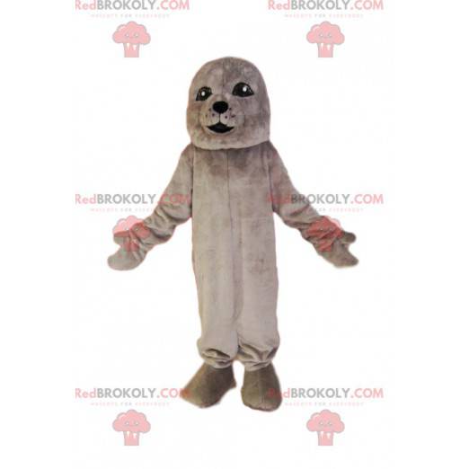 Grijze zeehond mascotte. Seal kostuum - Redbrokoly.com