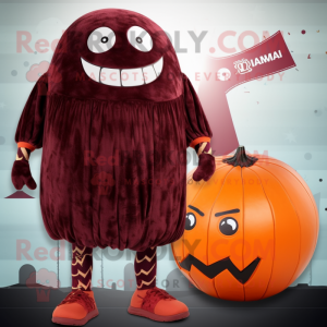 Maroon Pumpkin maskot...