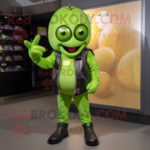 Lime Green Grape mascotte...