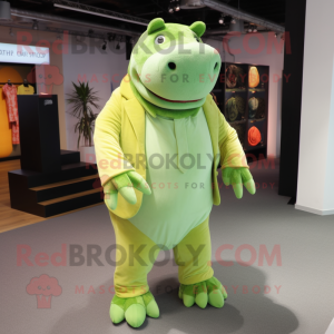 Postava maskota Lime Green...