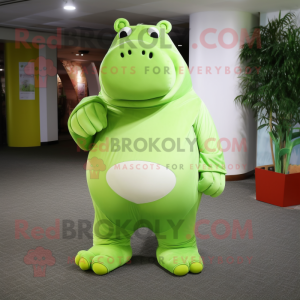 Postava maskota Lime Green...