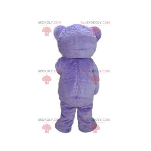Mascota oso morado muy lindo. Disfraz de oso de peluche -