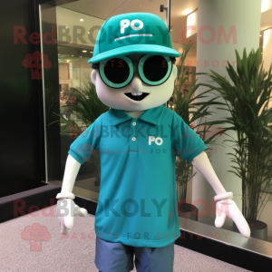 Teal Pho mascotte kostuum...