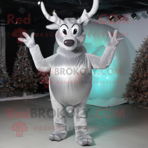 Silver Reindeer mascotte...