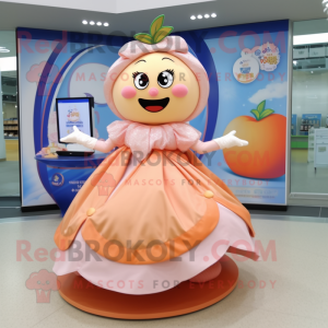 Peach Queen maskot kostume...