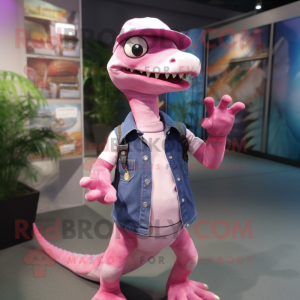 Roze Coelophysis mascotte...