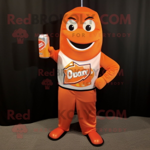 Orange Soda Can maskot...