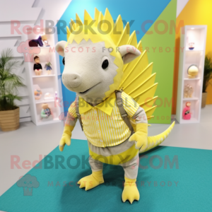 Citrongul Armadillo maskot...