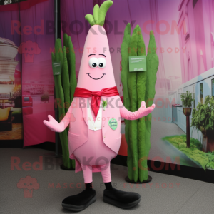 Pink asparges maskot...