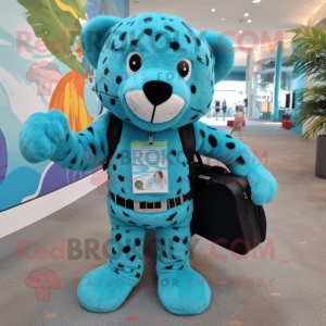 Turquoise Jaguar mascotte...