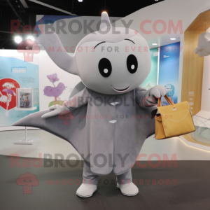 Gray Manta Ray mascotte...