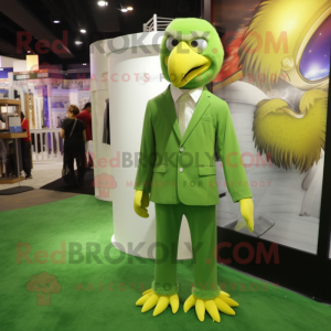 Lime Green Eagle maskot...