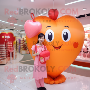 Peach Heart Shaped Balloons...