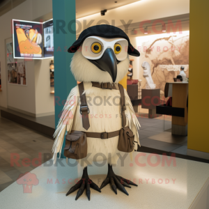 Cream Crow maskot kostume...