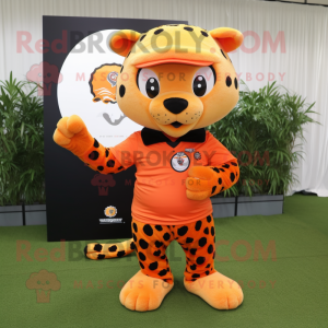 Orange Leopard mascotte...