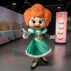 Peach Irish Dancer maskot...