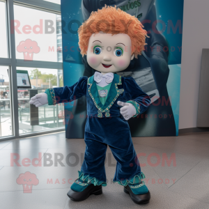 Cyan Irish Dancer maskot...