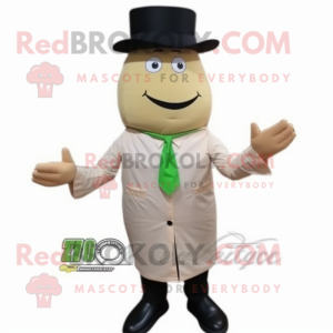 Beige Zucchini maskot...