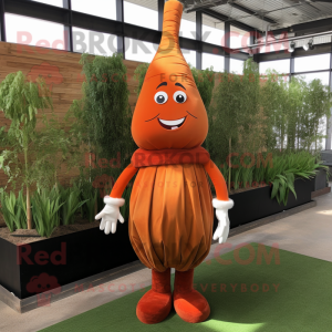 Rust Carrot maskot drakt...