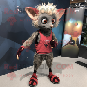 Rust Aye-Aye maskot kostume...