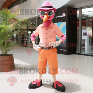 Peach Flamingo mascotte...