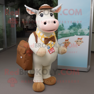 Crème Guernsey Cow mascotte...