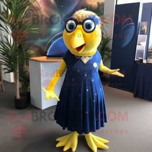 Navy Canary maskot drakt...