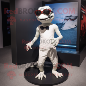 White Lizard maskot kostym...