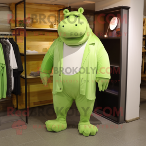 Postava maskota Lime Green...