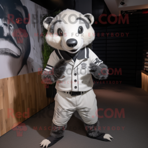 White Badger mascotte...