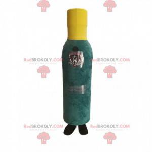 Mascotte groene en gele fles. Fles kostuum - Redbrokoly.com