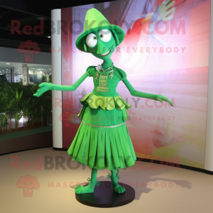 Green Stilt Walker maskot...