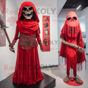 Red Undead maskot kostyme...