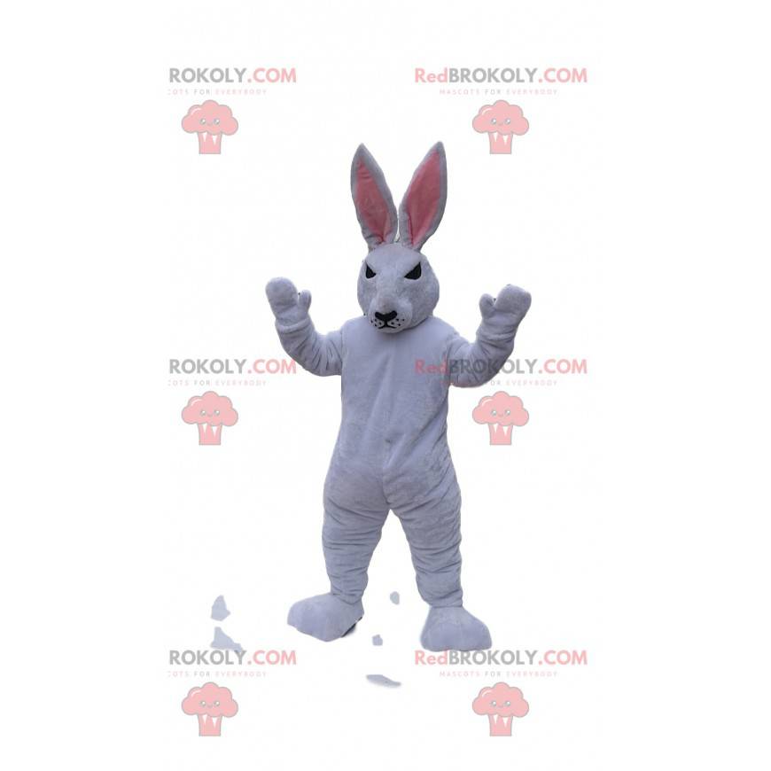 Costume di carnevale da adulto coniglio bianco mascotte