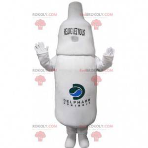 Witte fles mascotte. Fles kostuum - Redbrokoly.com