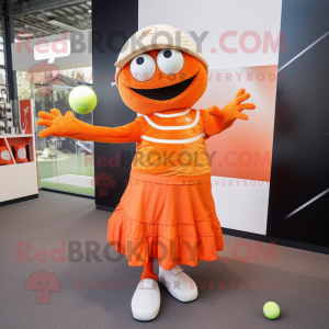 Oranje golfbal mascotte...